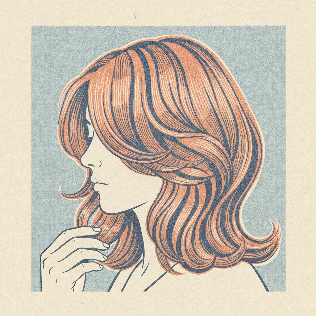 dégradé cheveux mi long