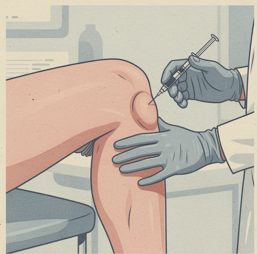 injection acide hyaluronique et kyste poplité