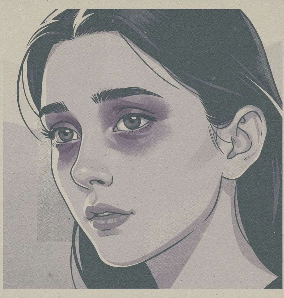 cerne violet sous les yeux