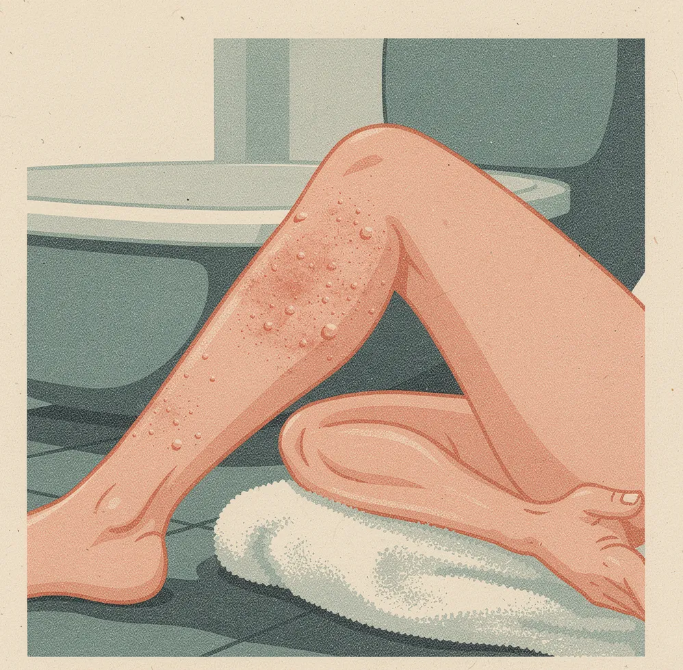 boutons après épilation cire