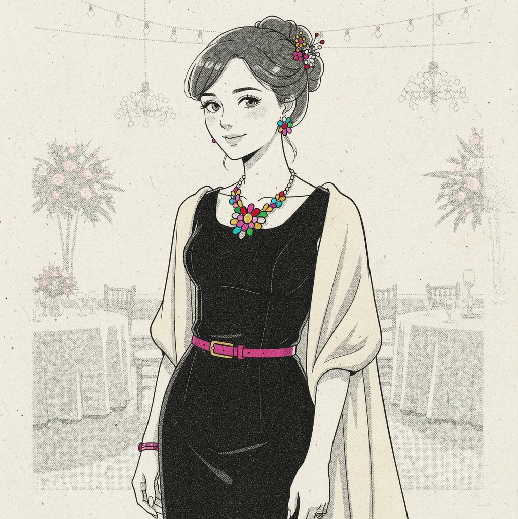 comment egayer une robe noire pour un mariage